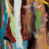 Horizontal, 121" x 33.75", Oil on canvas, 2007